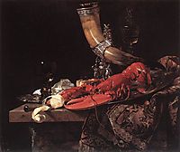 Still-Life with Drinking-Horn, 1653, kalf