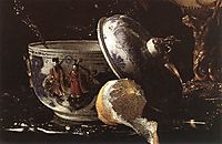 Still-Life with a Nautilus Cup (detail), 1662, kalf