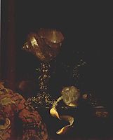 Still life with a shell, kalf