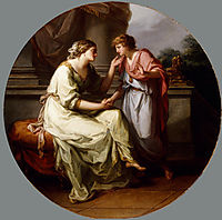 Papirius Praetextatus Entreated by his Mother to Disclose the Secrets of the Deliberations of the Roman Senate , kauffman