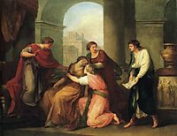 Virgil Reading the Aeneid to Augustus and Octavia, kauffman