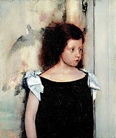 Portrait of gabrielle braun, 1886, khnopff