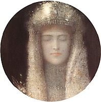 The Silver Tiara, 1911, khnopff