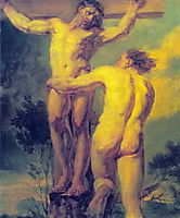 Crucifixion. Etude of two sitters, 1800, kiprensky
