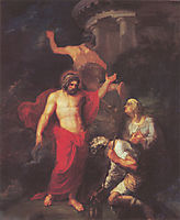 Jupiter and Mercury, in the form of visiting pilgrims Philemon and Baucis, 1802, kiprensky