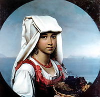 Neapolitan girl with the fruits , 1831, kiprensky