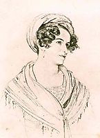 Portrait of an unknown woman in a turban, 1824, kiprensky