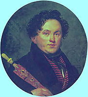 Portrait of Dmitry Nikolaevich Filosofov, 1826, kiprensky