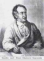 Portrait of Johann Wolfgang von Goethe, kiprensky
