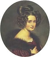 Portrait of Olimpiada Aleksandrovna Ryumina, 1826, kiprensky