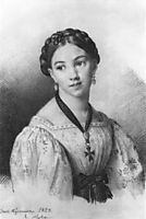 Portrait of a young girl, 1829, kiprensky