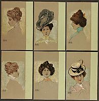 Portraits of Viennese Ladies, 1901, kirchner