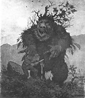 Forest Troll - Skogtrold, kittelsen