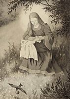 Jomfru Maria Og Svalen, kittelsen