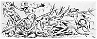 Krigen Mellom Froskene Og Musene 09, 1885, kittelsen