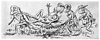 Krigen Mellom Froskene Og Musene 11, 1885, kittelsen