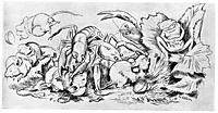 Krigen Mellom Froskene Og Musene 13, 1885, kittelsen