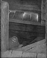 Pesta I Trappen, 1900, kittelsen