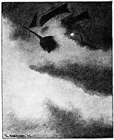 Uvaersnatt Utfor Skomvaer Fyr En, kittelsen