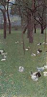 After the Rain (Garden with Chickens in St. Agatha), 1899, klimt