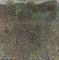 Blooming field, 1909, klimt