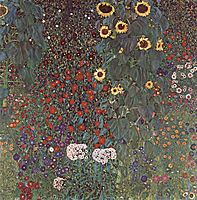 Country Garden with Sunflowers, 1906, klimt