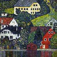 Houses at Unterach on the Attersee, c.1916, klimt