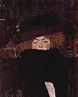 Lady with Hat and Featherboa, 1909, klimt