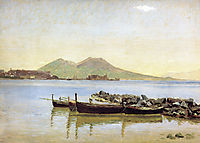 The Bay of Naples with Vesuvius in the Background, 1840, kobke