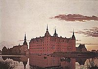 Frederiksborg Palace in the Evening Light, 1835, kobke