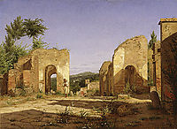 Gateway in the Via Sepulcralis in Pompeii, 1846, kobke