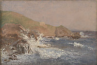 Rough Sea on a Rocky Coast, 1839, kobke