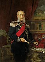 Portrait of Dr. Philipp Karell, Emperor-s Physician, 1886, koler