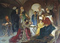 Prince Dmitry Pozharsky Patient Receives Ambassadors in Moscow, 1882, kotarbinski