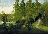 Forest path , c.1870, kramskoy