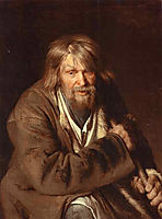 Portrait of an Old Peasant (study), 1872, kramskoy