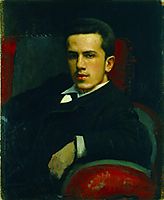 Portrait of Anatoly Kramskoy, the Artist`s Son, 1882, kramskoy