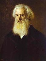 Portrait of the Artist Mikhail Dyakonov, 1875, kramskoy