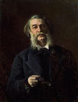 Portrait of Dmitry Vasilyevich Grigorovich , 1876, kramskoy