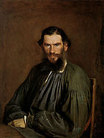 Portrait of Leo Tolstoy, 1873, kramskoy
