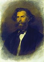 Portrait of A.P. Bogoliubov , 1869, kramskoy