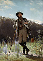Portrait of the painter Ivan Shishkin, 1873, kramskoy
