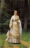 Portrait of Vera Nikolaevna Tretyakova , 1876, kramskoy
