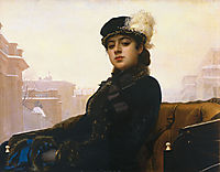 Portrait of a woman, 1883, kramskoy