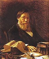 Russian writer Pavel Melnikov, 1876, kramskoy