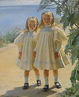 The Benzon daughters, 1897, kroyer
