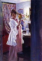 Interior with the Artist-s Wife (Marie Krøyer), 1889, kroyer