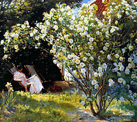Marie in the Garden (The Roses), kroyer