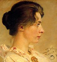 Marie in Profile, 1891, kroyer
