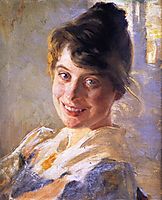 Portrait of the Artist-s Wife, Marie, 1889, kroyer